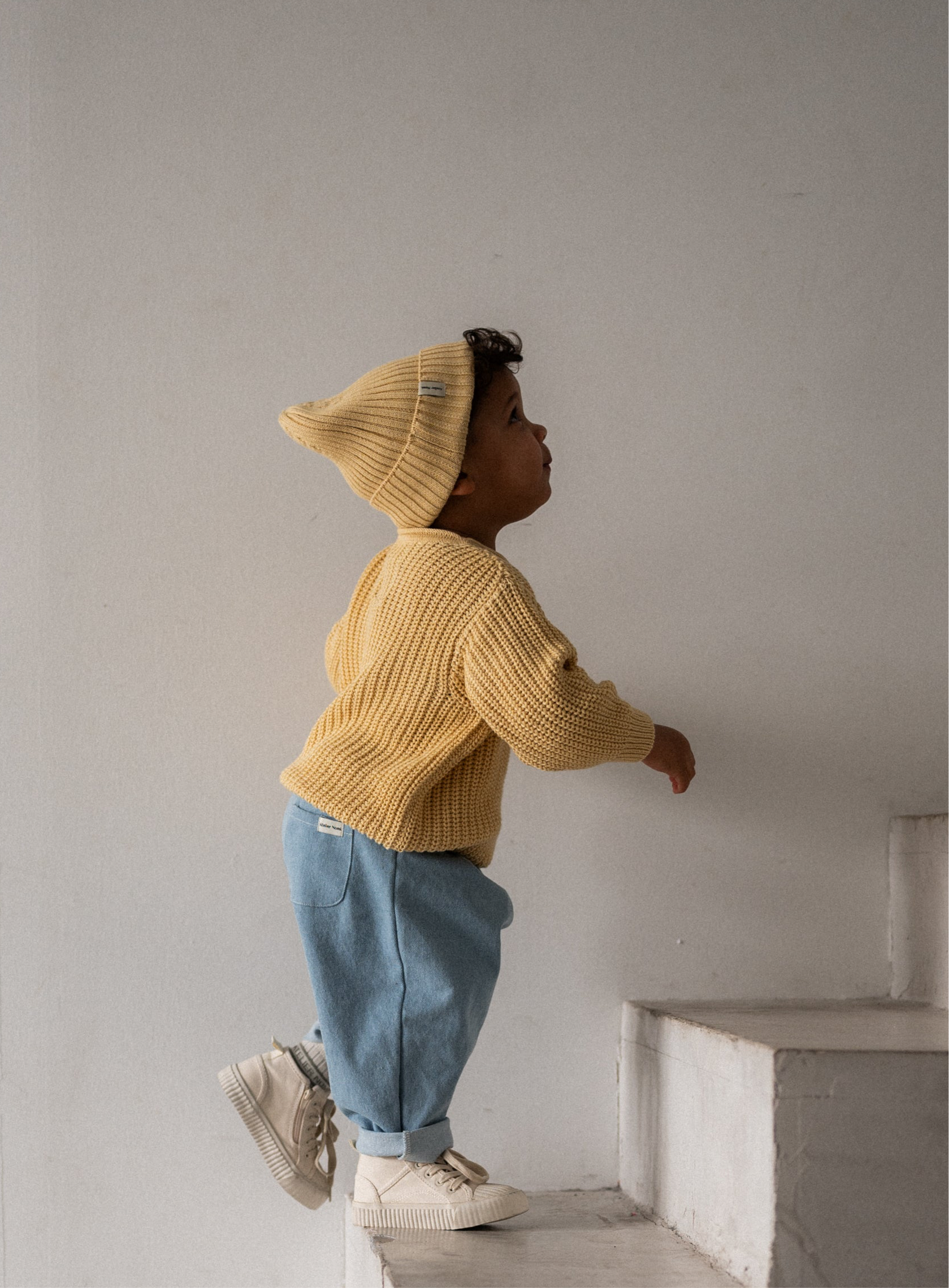Knit Pullover Stockholm Soft Yellow