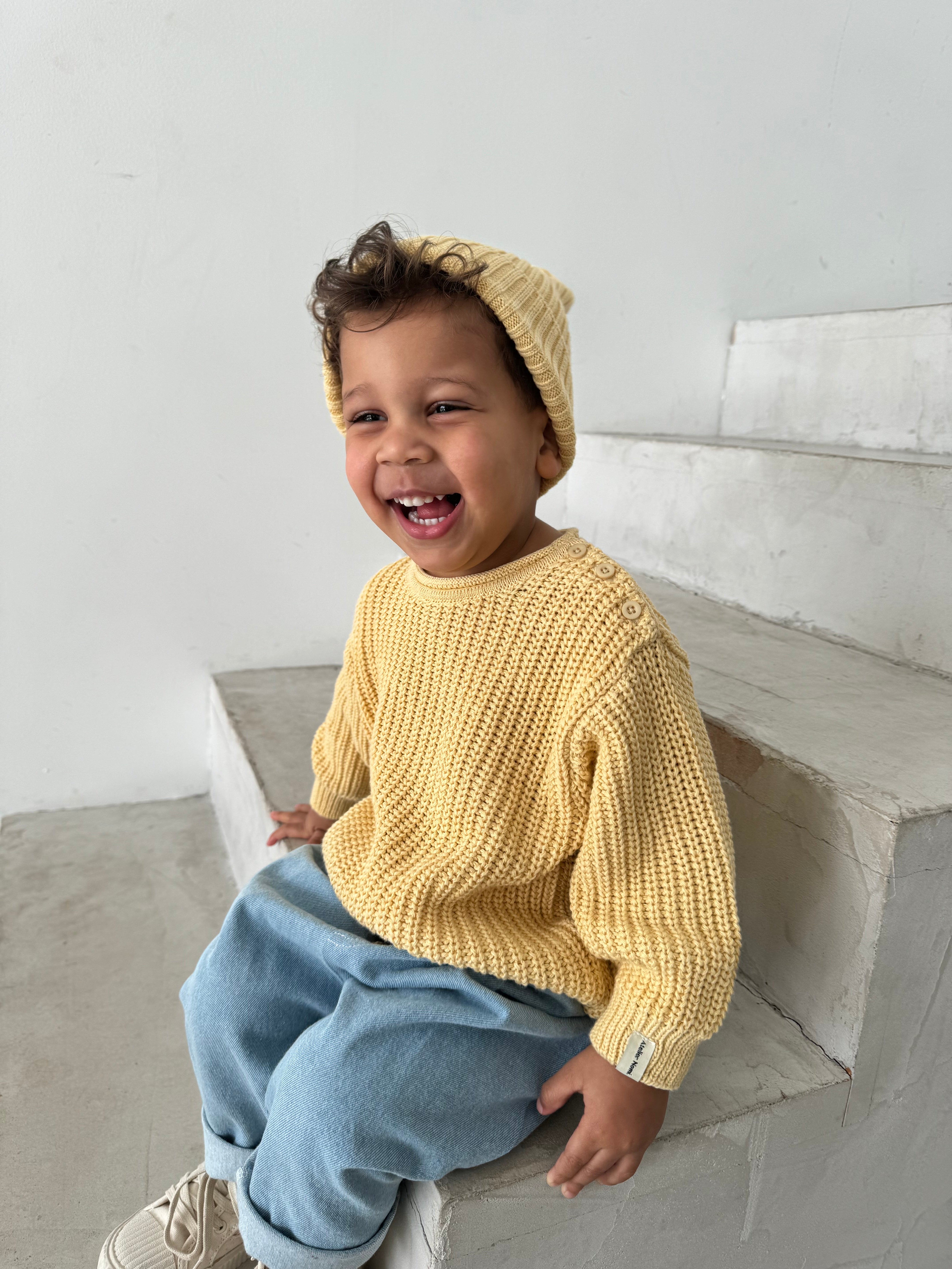 Knit Pullover Stockholm Soft Yellow