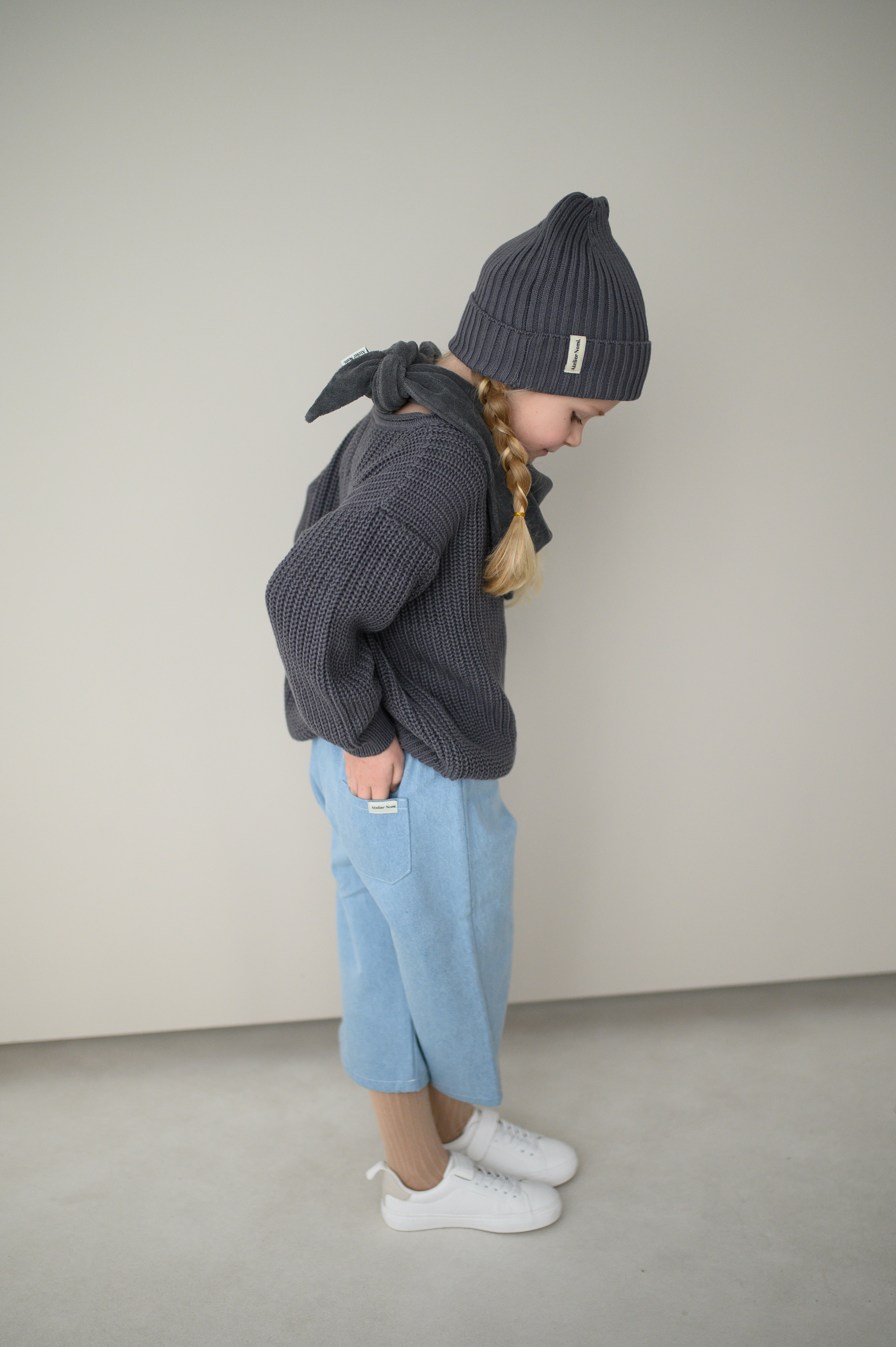 Knit Pullover Stockholm Dark Grey