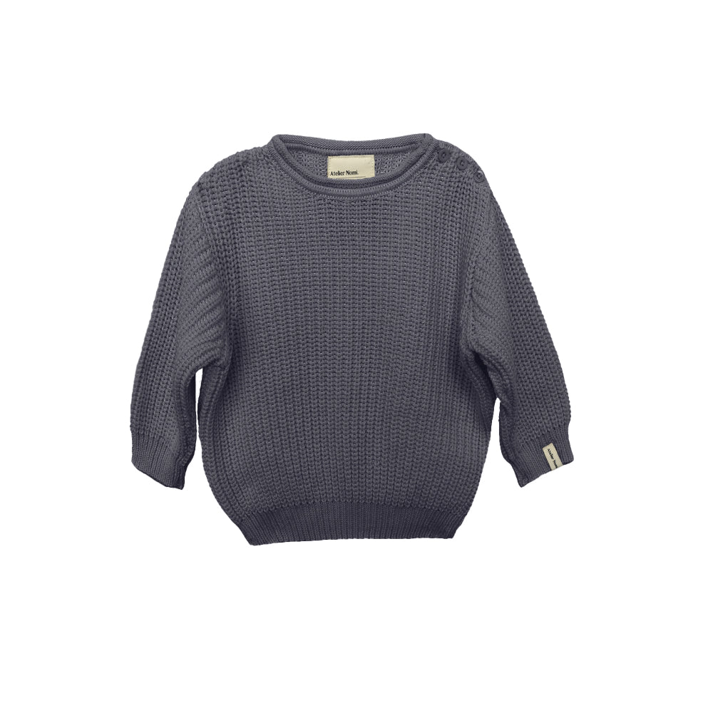 Knit Pullover Stockholm Dark Grey